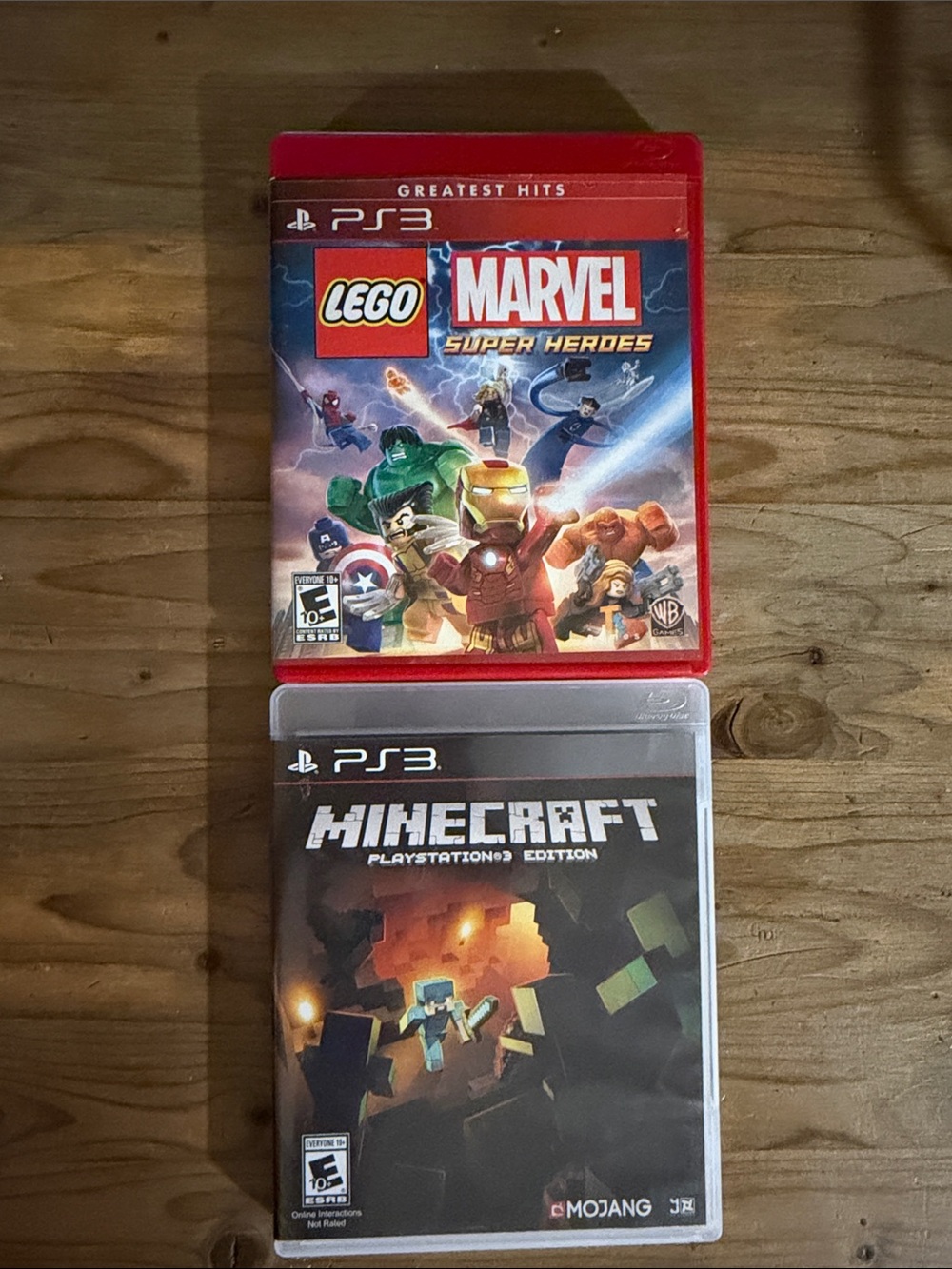 Minecraft PS3 Lego Marvel Super Heroes PS3